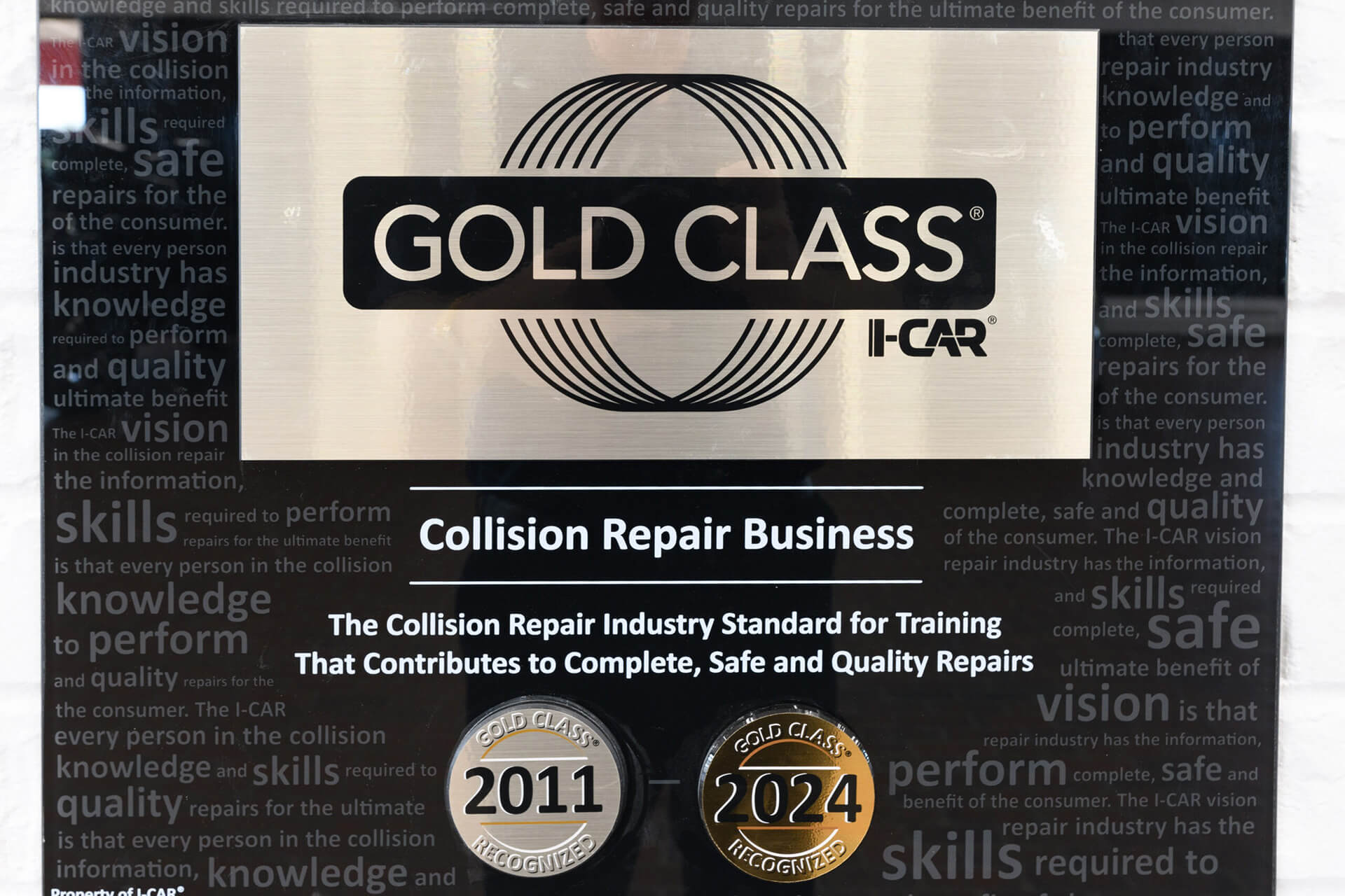 Gold Class I-Car Certification