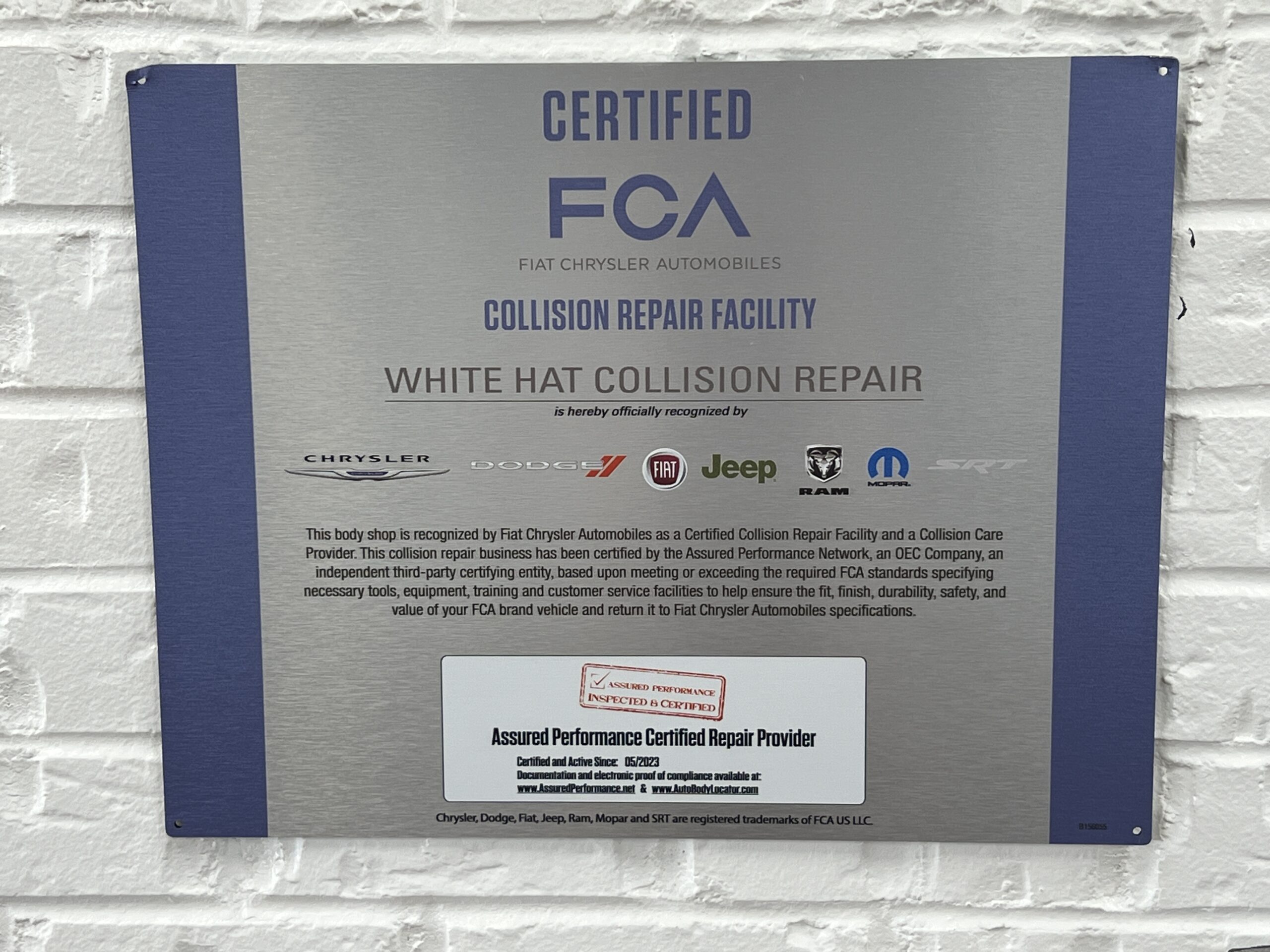 FCA Certification